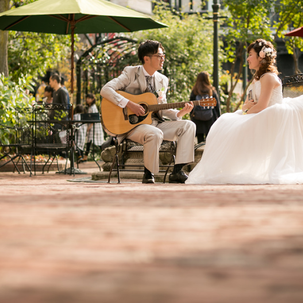 白い恋人パークロケーションフォトウェディング