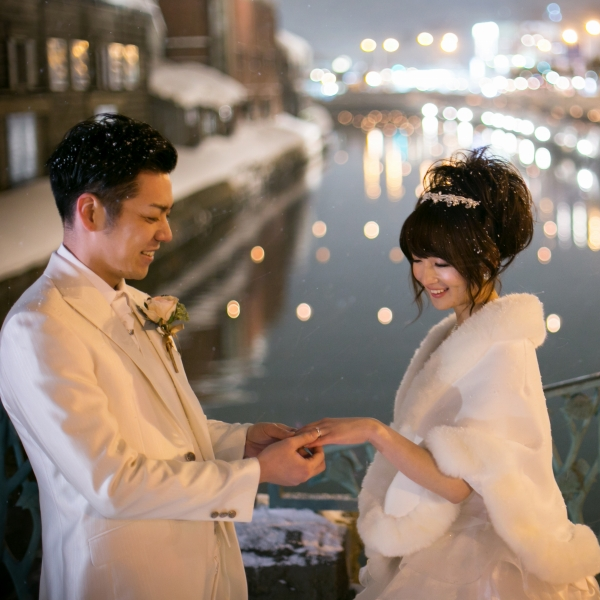 小樽運河ロケーションフォトウェディング