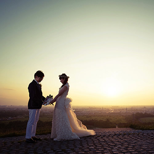 モエレ山の頂上で