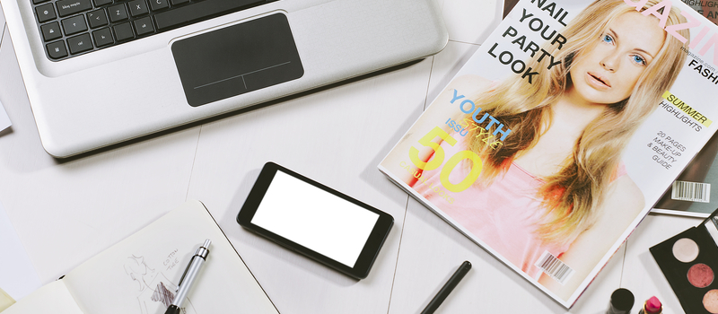 ヘアメイクの希望を伝えるための雑誌や写真